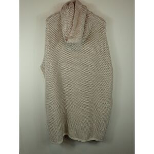 Gap Poncho Medium Large Oversized Sweater Winter Ivory Frost Cowel Neck Tunic
